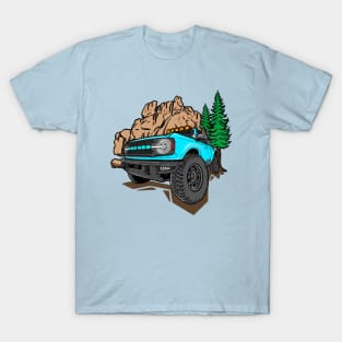 Ford Bronco Design - Ocean Blue T-Shirt